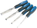 4 PIECE BEVEL EDGE WOOD CHISEL KIT 